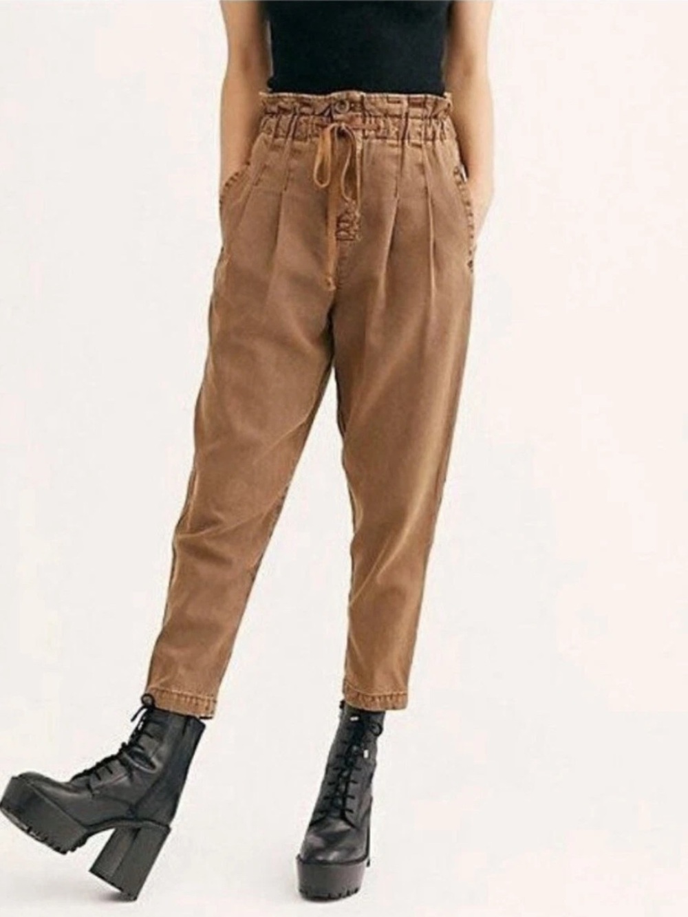 Free People Margate Paper Bag pants size large